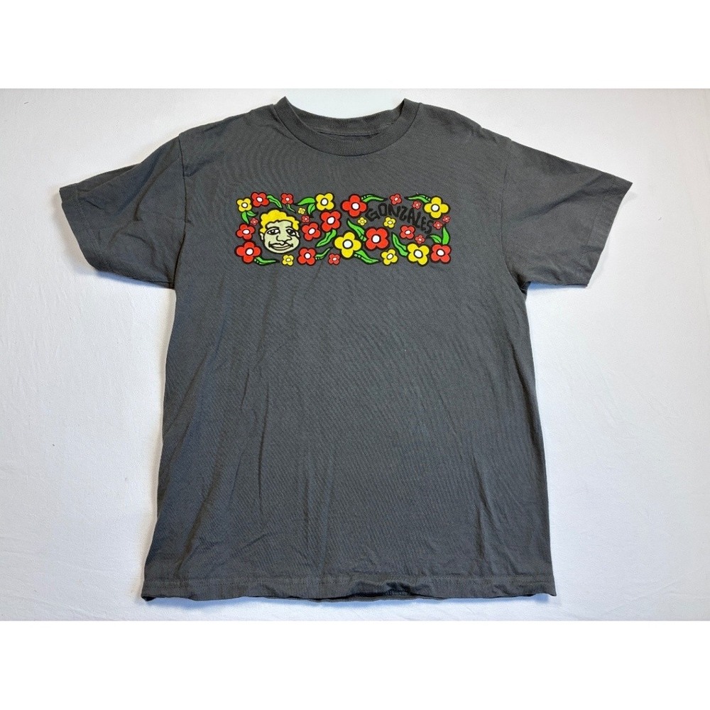 Krooked Men's Medium "Sweatpants" Gonzales Graphic T-Shirt Charcoal Gray